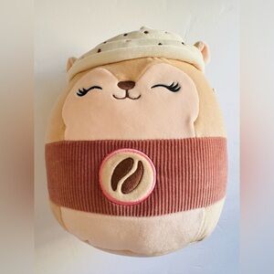 Squishmallows Tan and Brown Squirrel Plush
